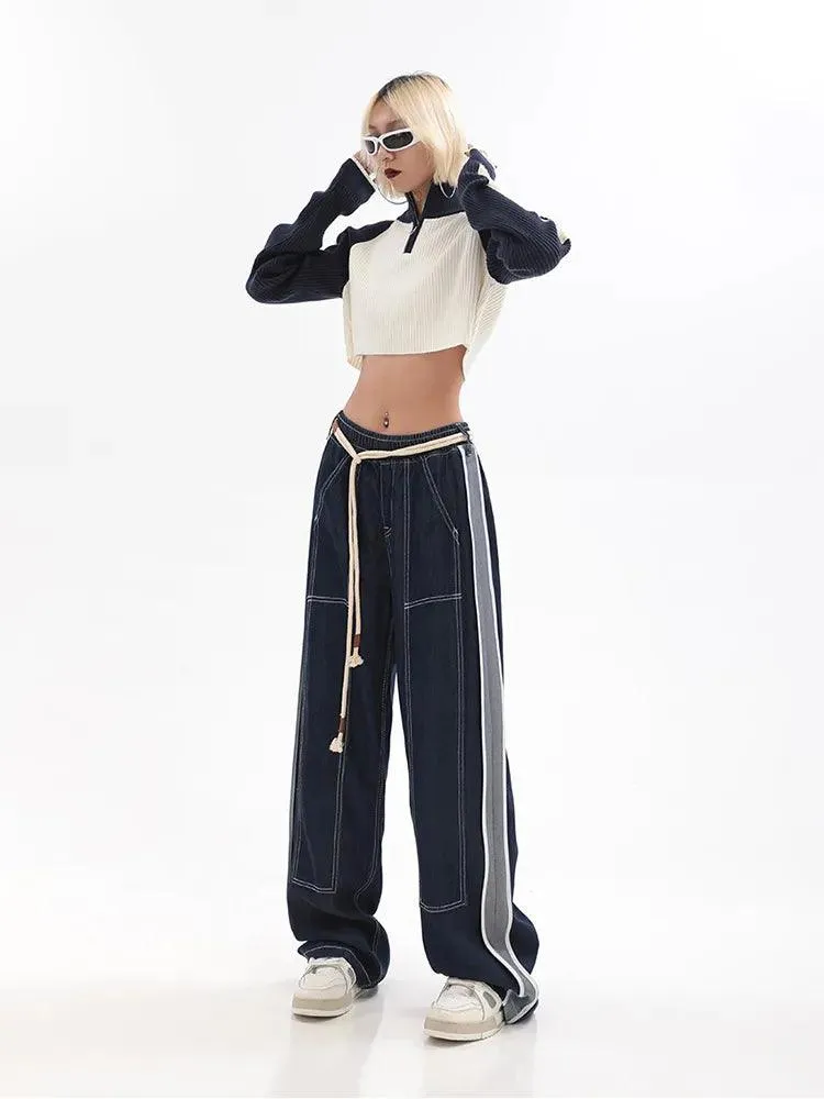 Wide Leg Baggy Denim Pant