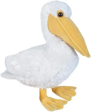 Wild Republic Pelican White, Cuddlekins, Stuffed Animal, 12 inches, Gift for Kids, Plush Toy, Fill is Spun Recycled Water Bottles, Multi (21467)