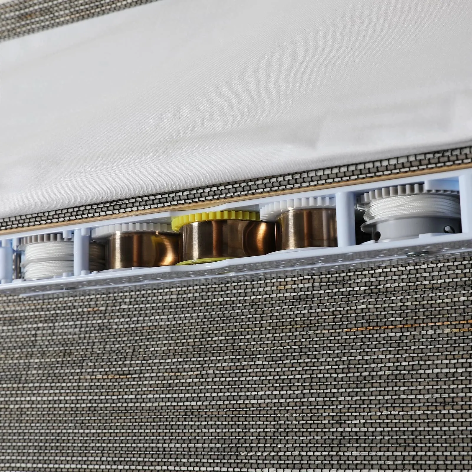 Wind Neutral Bamboo Ramie Woven Shade - Grey