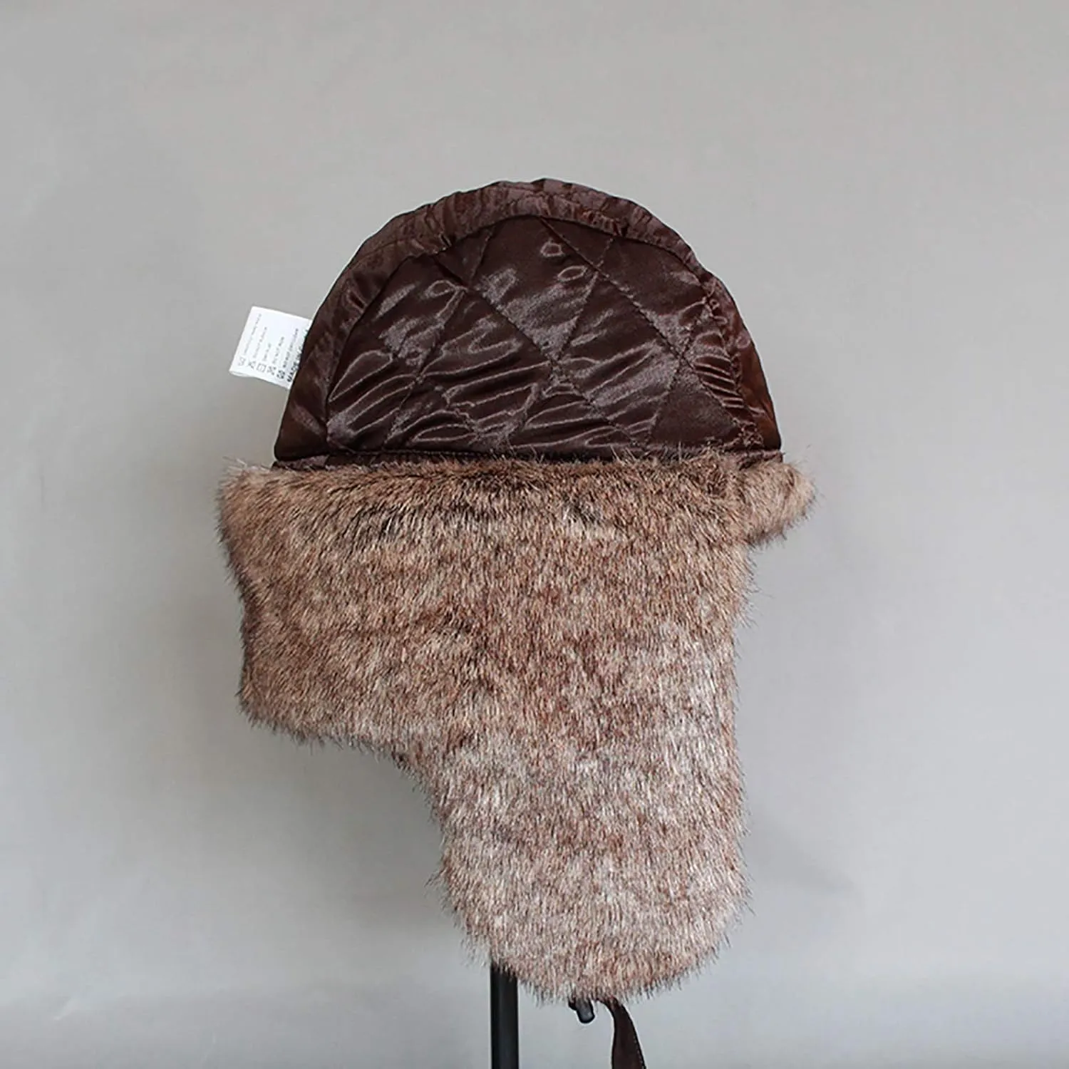 Winter Hats, Hat Winter Hat Faux Fur Trooper Trapper Hat Aviator Hat with Ear Flap for Outdoor Skating, Skiing, Hunting