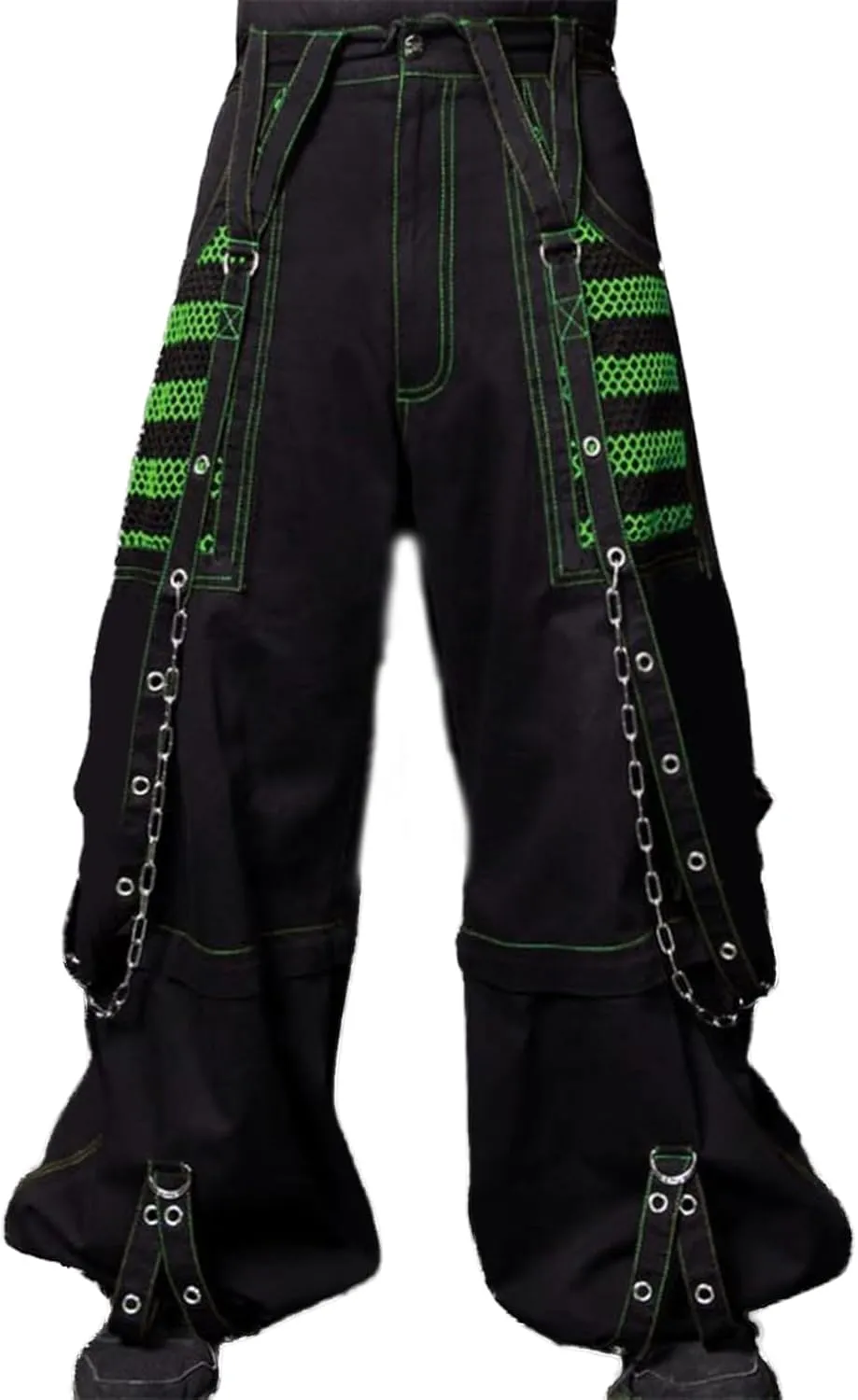 Women Emo Goth Baggy Pants Hip Hop Jeans Y2K Punk Scene High Waisted Wide Leg Denim Pants Streetwear