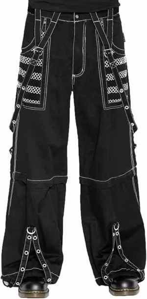 Women Emo Goth Baggy Pants Hip Hop Jeans Y2K Punk Scene High Waisted Wide Leg Denim Pants Streetwear