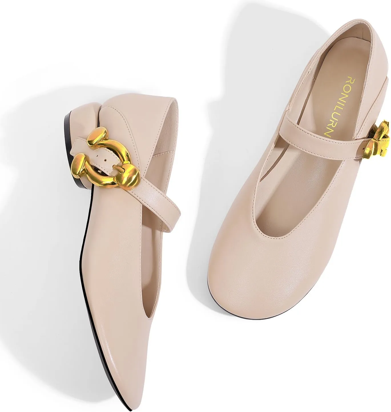 Women Mary Jane Shoes Pumps Chunky Comfortable Low Heels Closed Round Toe Dress Work Wedding Shoes