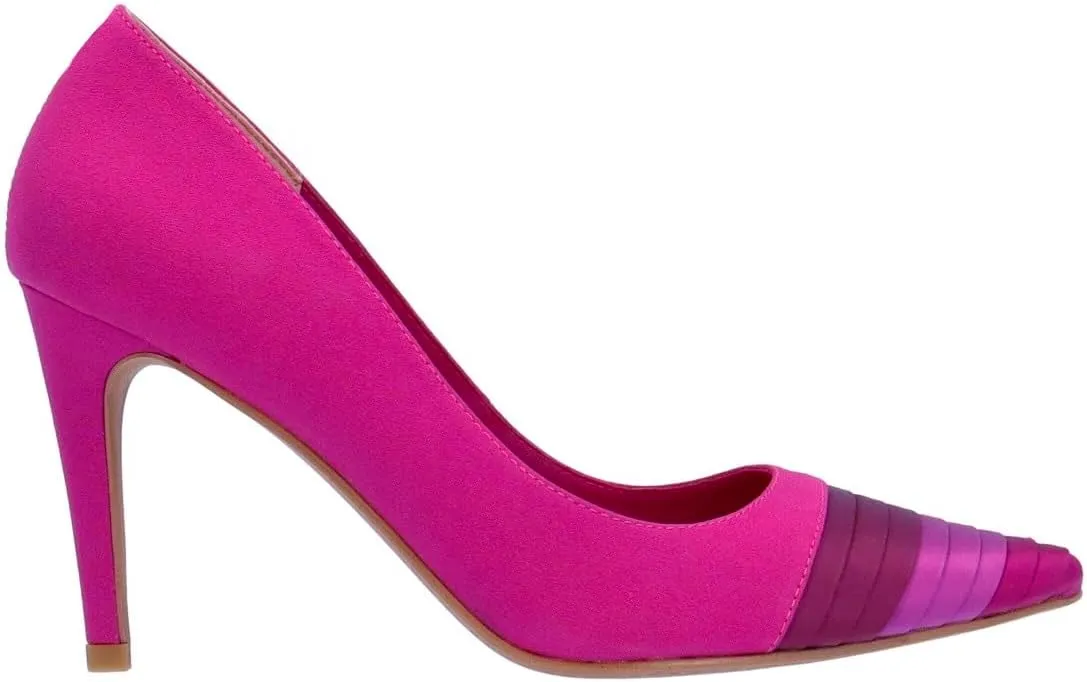 Women Rainbow Kitten Heels Pumps Pointed Toe Satin Stiletto High Heels Pumps Slip On Multicolored Closed Cap Toe Dress Sandals Patchwork Colorful Wedding Shoes Office Lady Sexy 4-11 M US