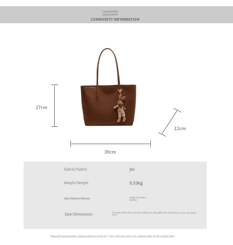 Women's Bag Fall Fashion Casual Textured One-Shoulder Bag