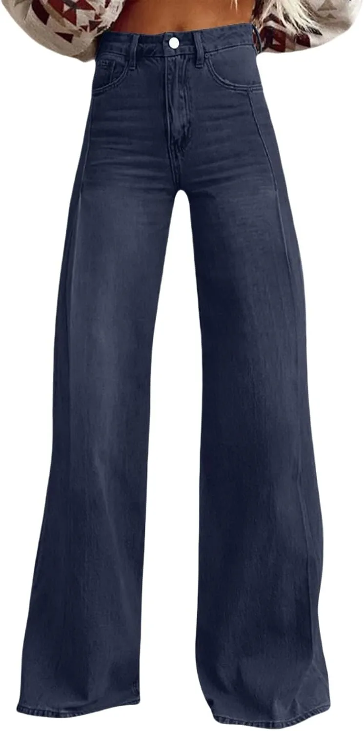 Womens Baggy Pant 2025 Summer Fashion Wide Leg Sweatpant Jeans Denim Vintage Pant 90s Y2K Streetwear Trouser