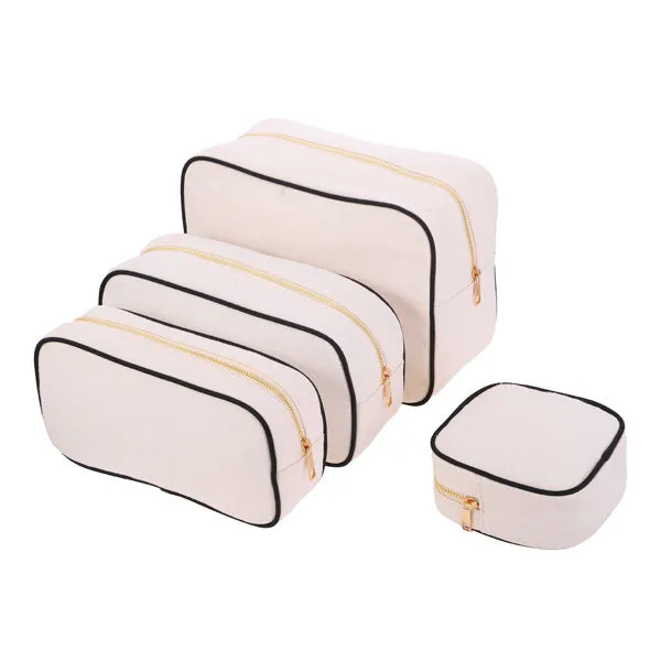Women's Capacity Canvas Makeup Good-looking Portable Waterproof Cosmetic Bags
