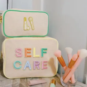 Women's Capacity Canvas Makeup Good-looking Portable Waterproof Cosmetic Bags