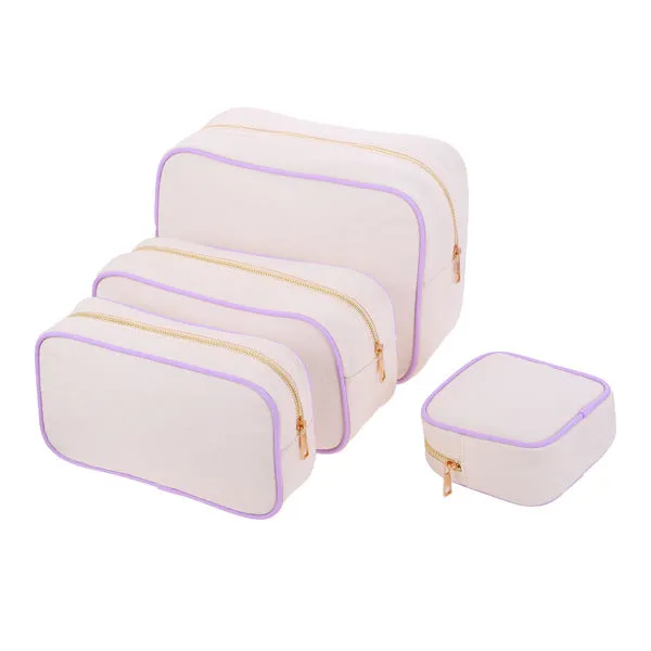 Women's Capacity Canvas Makeup Good-looking Portable Waterproof Cosmetic Bags