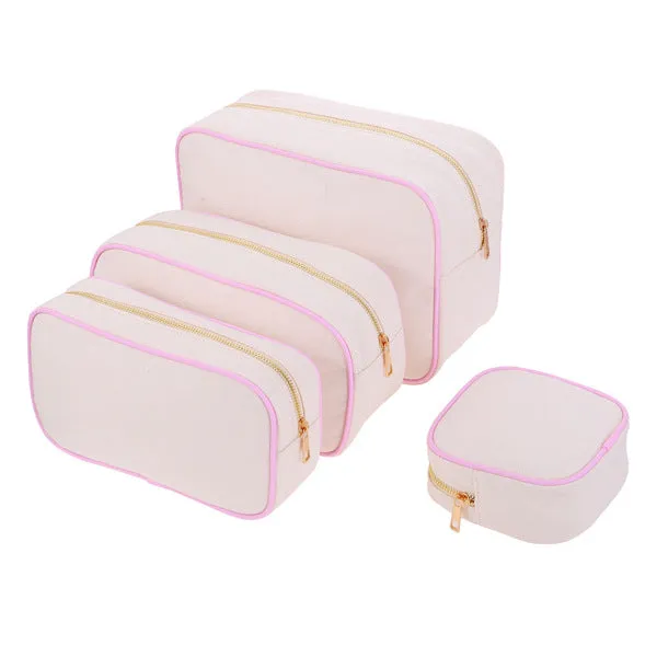 Women's Capacity Canvas Makeup Good-looking Portable Waterproof Cosmetic Bags