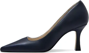 Women's Closed Toe Pointed Pumps Mid High Kitten Heels for Women Dress Shoes Womens Wedding Dressy Shoes
