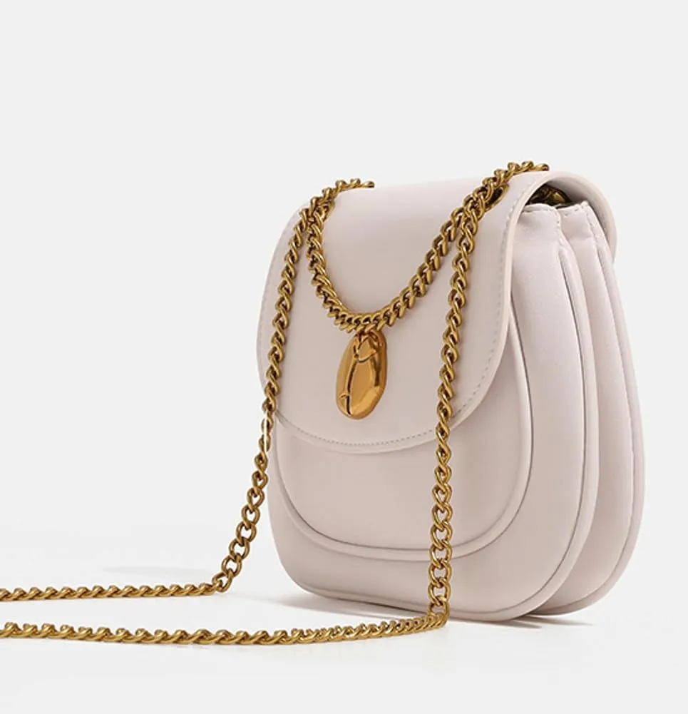 Women's Fashion Chain Shoulder Bag, Stylish Crossbody Purse for Daily Use, Casual & Office Handbag with Adjustable Strap