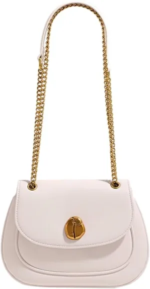 Women's Fashion Chain Shoulder Bag, Stylish Crossbody Purse for Daily Use, Casual & Office Handbag with Adjustable Strap