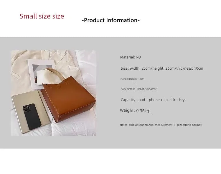 Women's Fashionable All-Match Large-Capacity Handbag