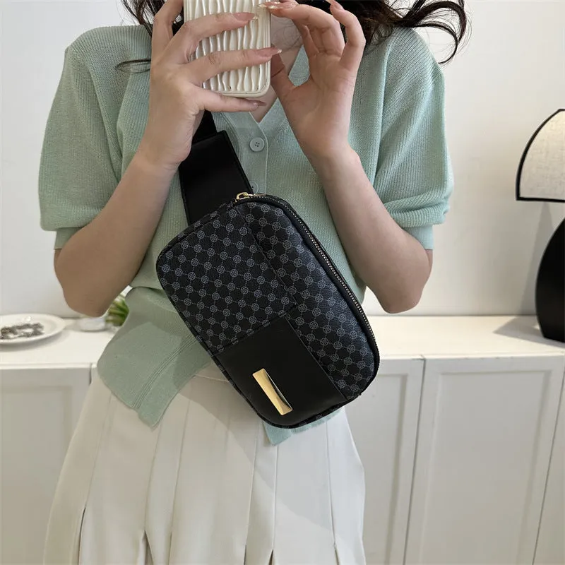 Women's Leather Crossbody Trendy Chest Bag