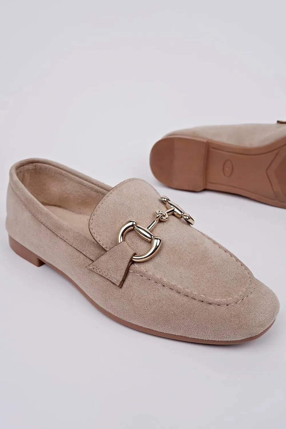 Women's Loafer Flat Comfortable Faux Suede Work Shoes,Cute Penny Loafer Slip On Ballet Flat, Barefoot Shoes Women
