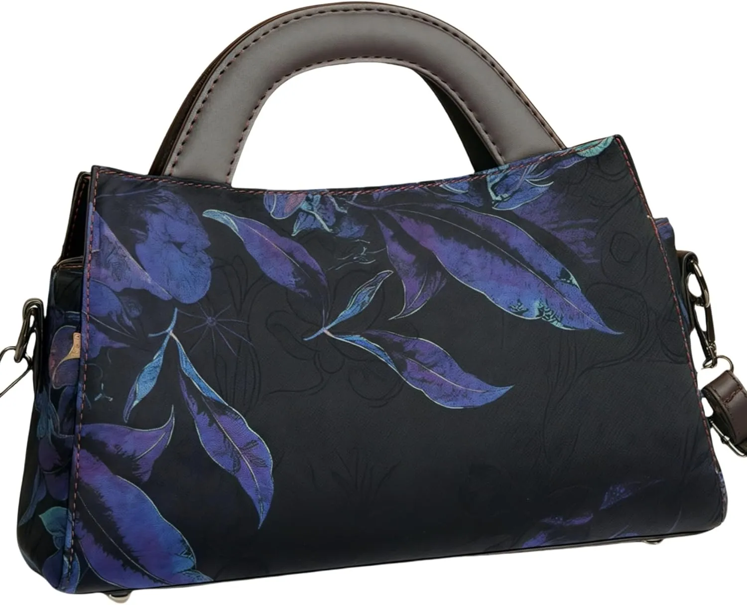Women's Retro Ethnic Faux Leather Crossbody Bag Chic Printing Hanfu and Cheongsam Style Handbag for Travel Casual Party work
