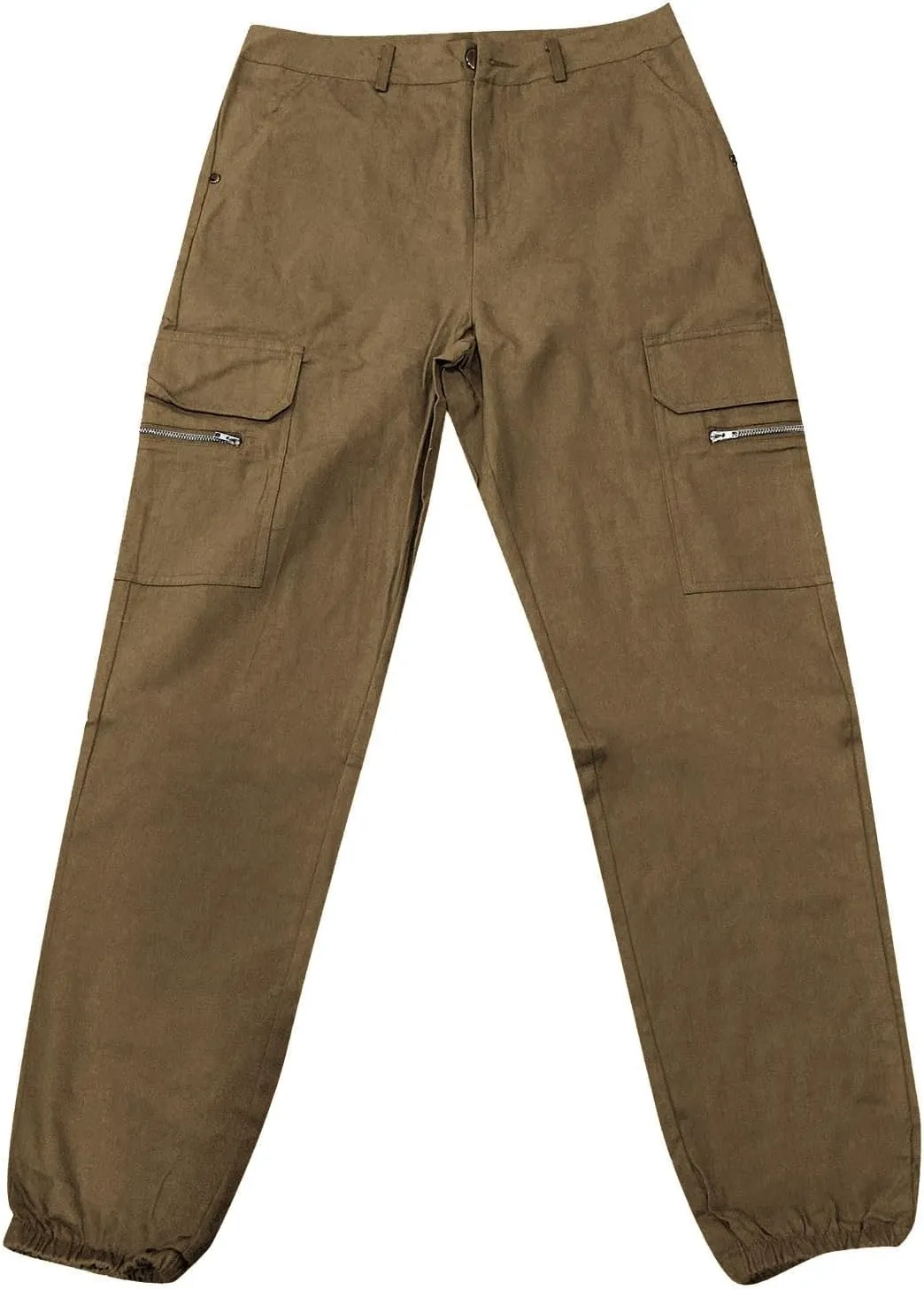 Womens Skinny Cargo Jeans with Pockets Mid Waist Flap Pocket Motorcycle Western Cowgirl Trousers Slim Fit Denim Pants