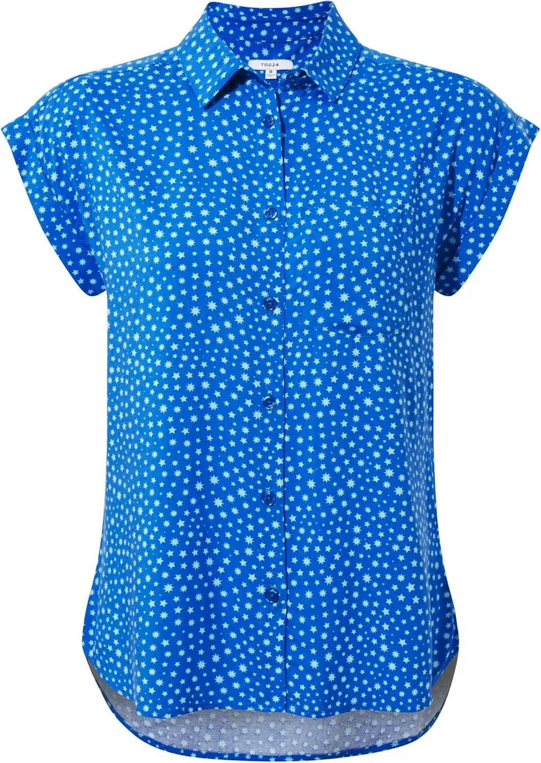 Womens/Ladies Alston Stars Capped Sleeved Shirt