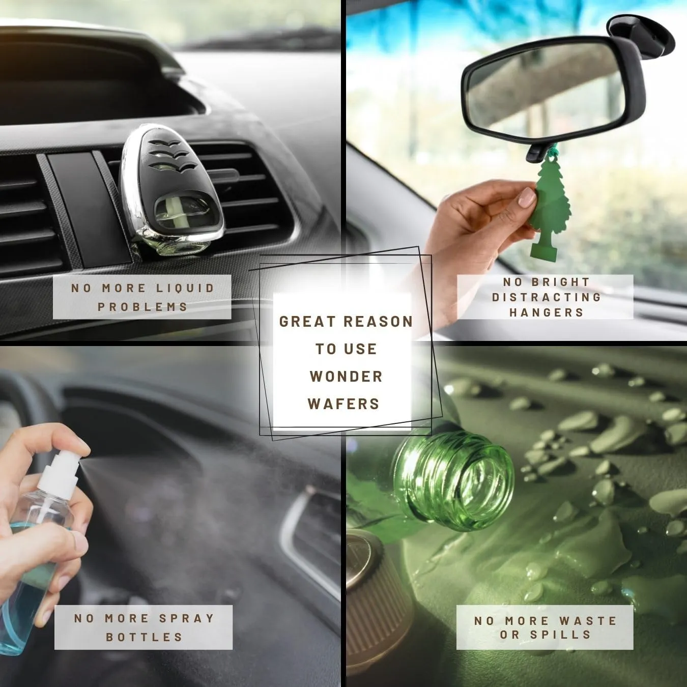 Wonder Wafers 250 Count New Leather Unwrapped Automobile Professional Use Air Fresheners Car and Truck Detail