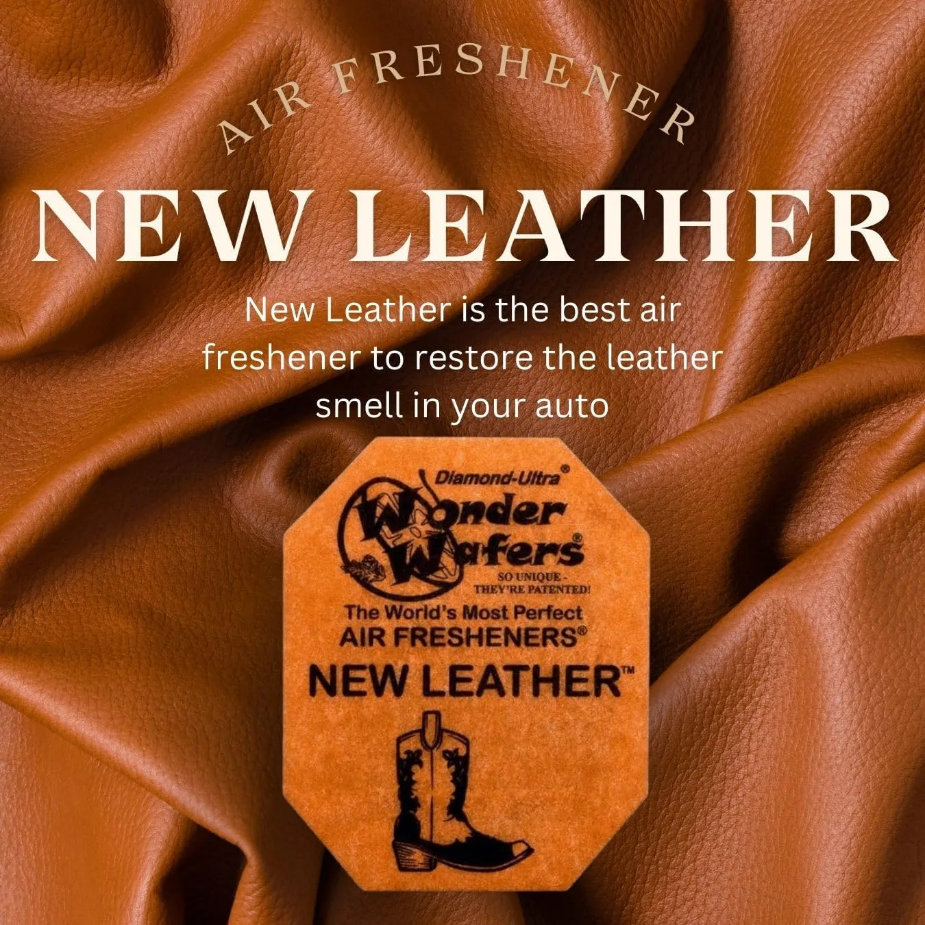 Wonder Wafers 250 Count New Leather Unwrapped Automobile Professional Use Air Fresheners Car and Truck Detail