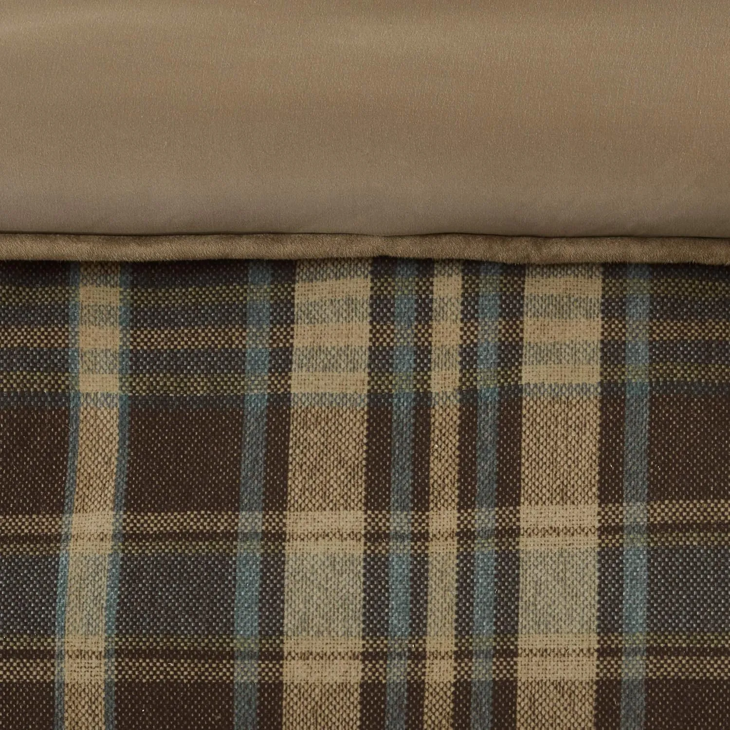 Woolrich Rustic Lodge Cabin Comforter Set - All Season Down Alternative Warm Bedding Layer and Matching Shams, Oversized Queen, Hadley Plaid, Multi