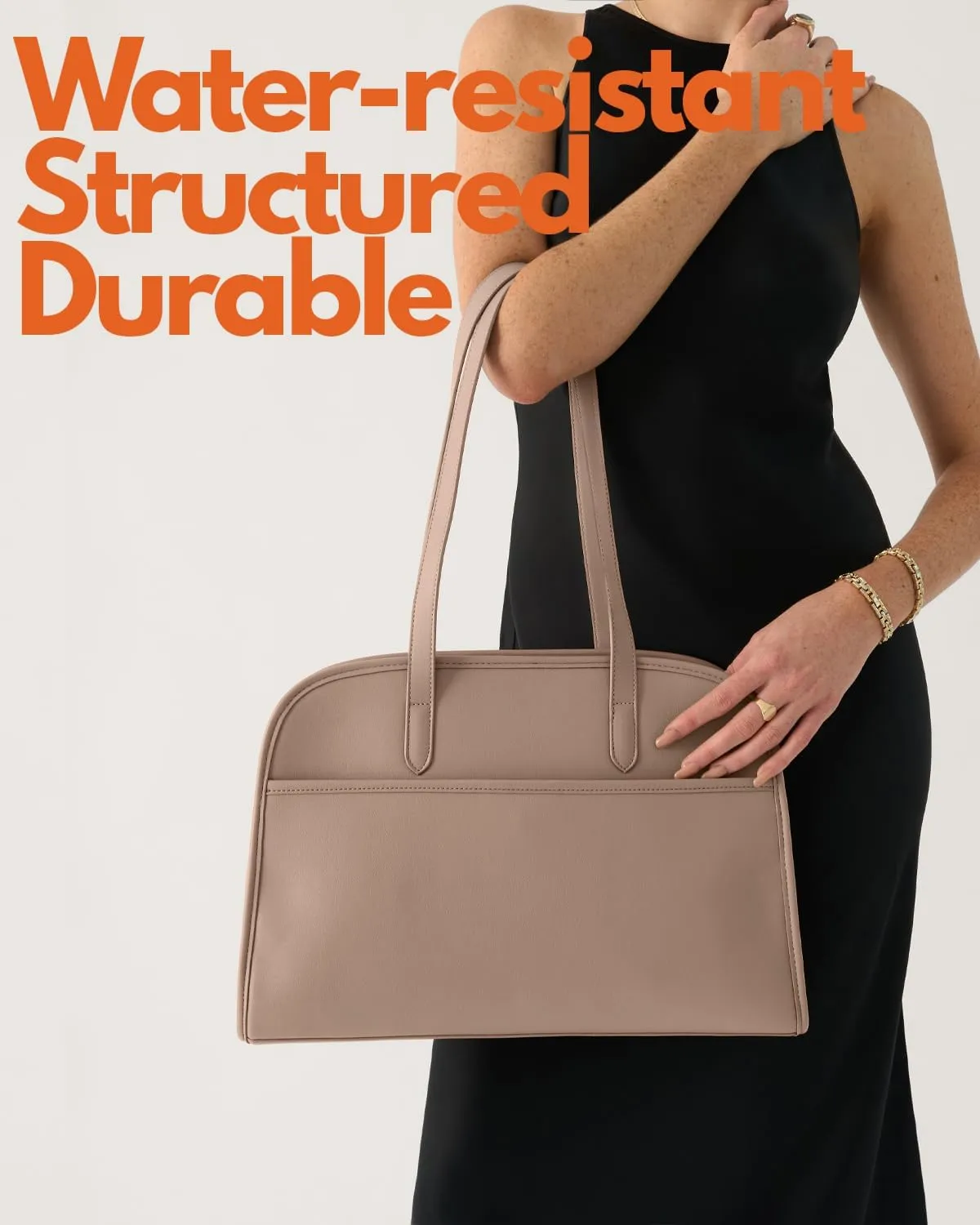 Work Tote Bags for Women 15.6 Inch - Laptop Tote Bag with Zip Compartments - Briefcase for Women Professional for Computer