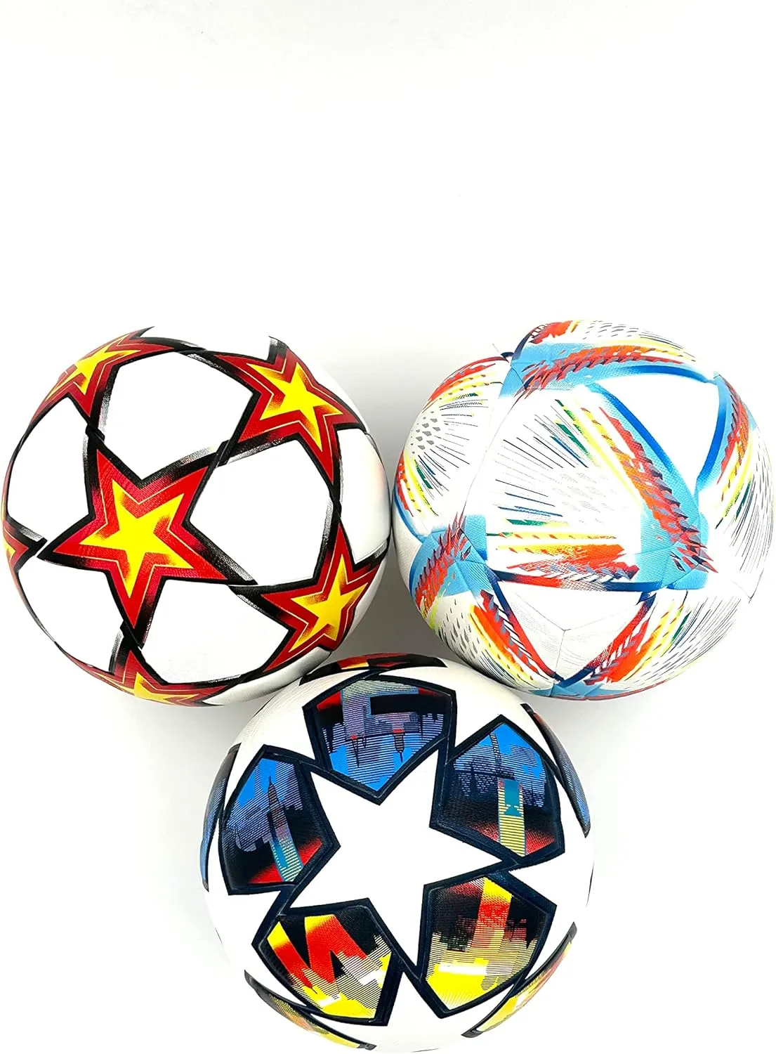 World Cup Quality League Quality Soccer Ball Size 5 Thermally Bonded Match Ball - Official Match Weight- Professional High Grade PU Leather- Pelota de Futbol