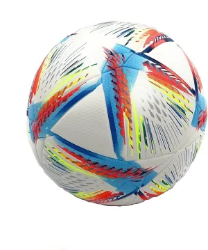 World Cup Quality League Quality Soccer Ball Thermally Bonded Match Ball Seamless Stitching- Official Match Weight- Professional Grade Leather- Pelota de Futbol