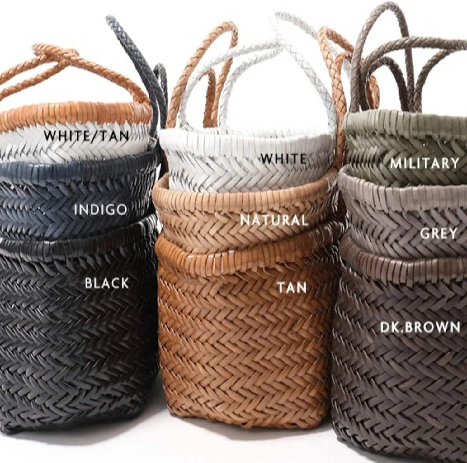 Woven Leather Tote Bag Triple Jump-B TJB YOCO (Y9988TJB) – Stylish and Spacious Handbag for Everyday Use and Travel