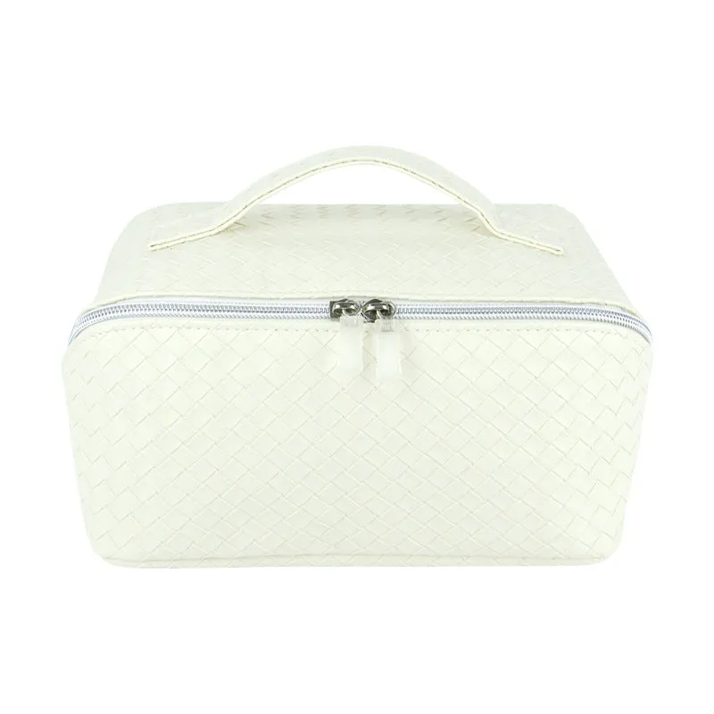 Woven Pillow Large Capacity Partition Portable Cosmetic Bags