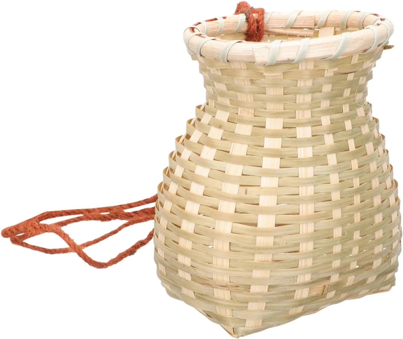 Woven Tea Basket Backpack Garden Harvesting Bag Handmade Bamboo Craft Lightweight Sturdy Decorative Flower Basket for Home Decor