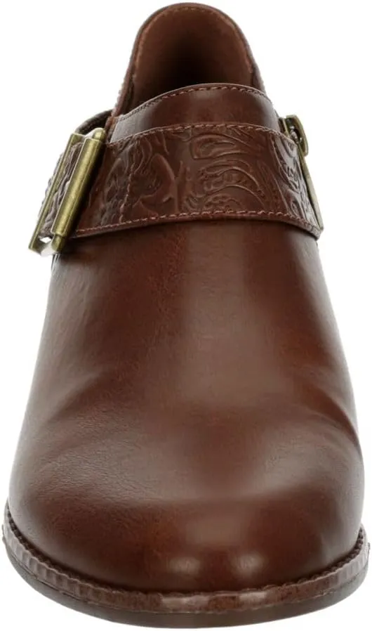 XAPPEAL Jodie - Women's Faux Leather Western Low Heel Ankle Bootie