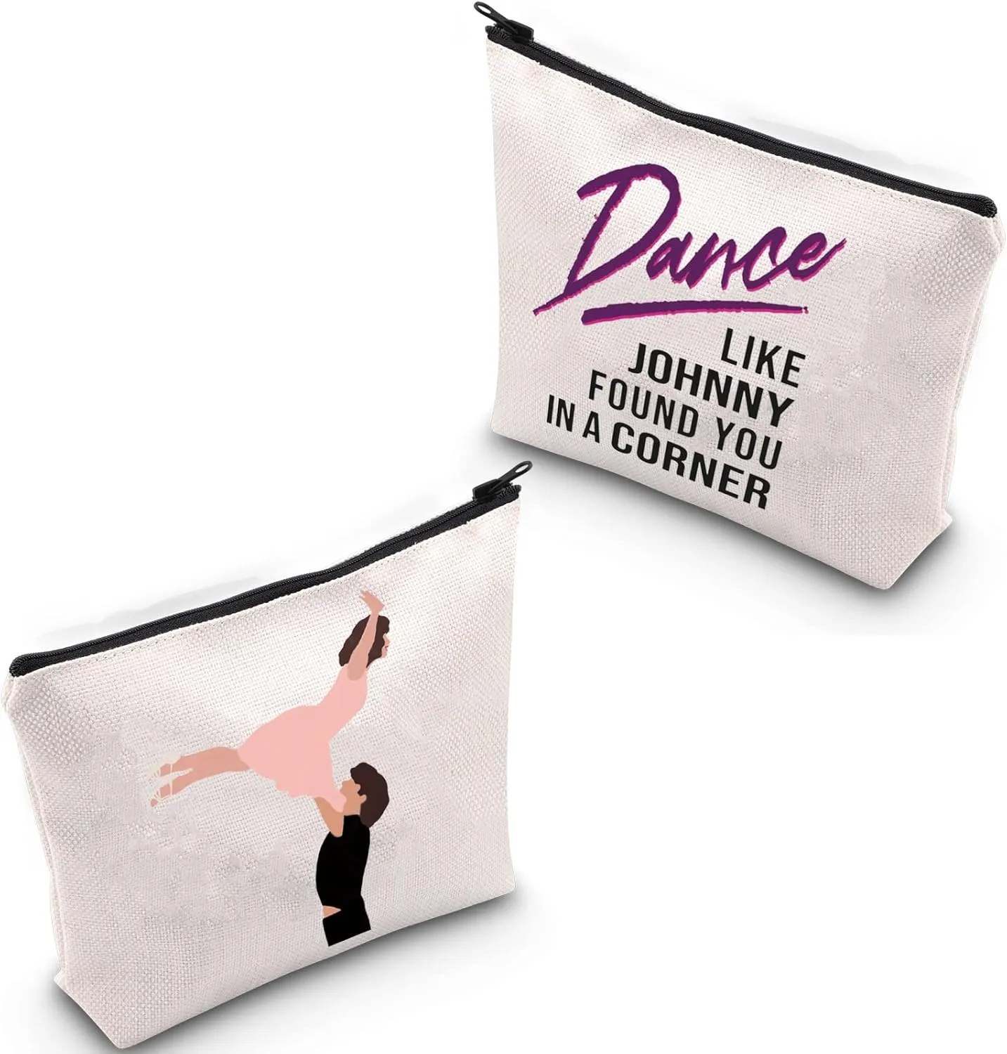 XYANFA Dance Miove Inspired cosmetic bag Dance lover gift Watermelon themed Gift 80s Movie Zipper Pouch