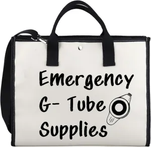 XYANFA Feeding Tube Bag Funny Dietician Gift Nurse Cosmetics Makeup Bag Critical Care Nursing Gift Emergency G Tube Supplies