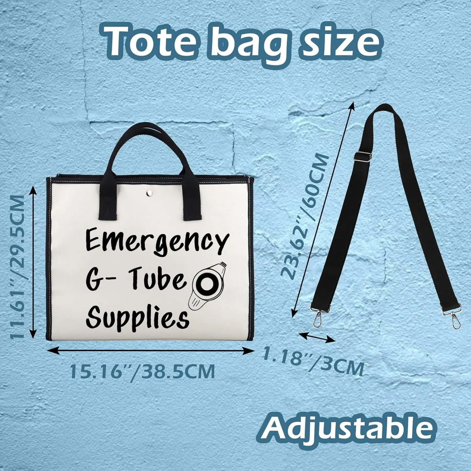 XYANFA Feeding Tube Bag Funny Dietician Gift Nurse Cosmetics Makeup Bag Critical Care Nursing Gift Emergency G Tube Supplies