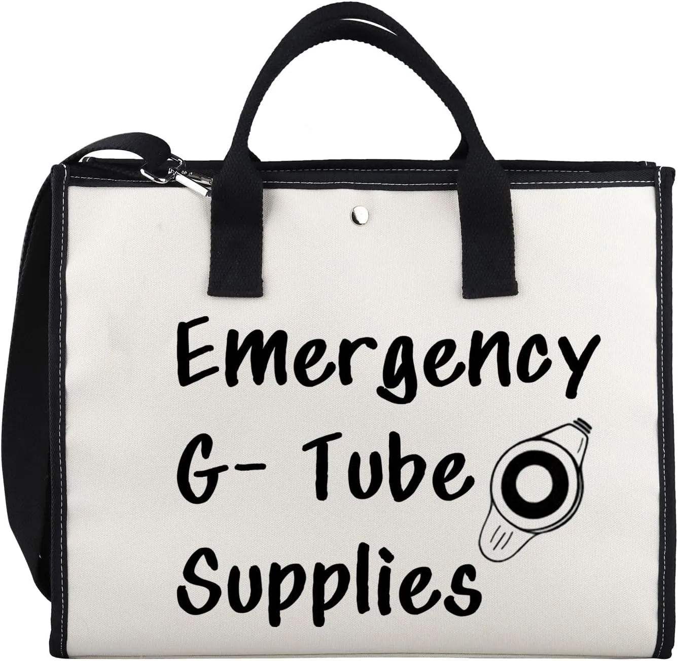 XYANFA Feeding Tube Bag Funny Dietician Gift Nurse Cosmetics Makeup Bag Critical Care Nursing Gift Emergency G Tube Supplies