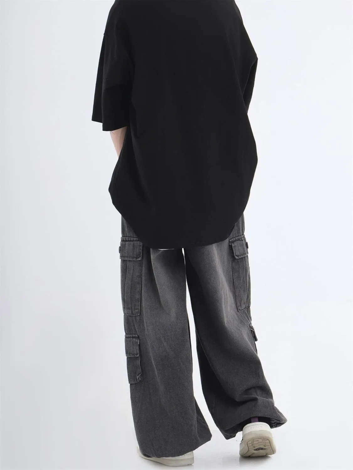 Y2K Baggy Jeans Women Fairycore Cargo Pants Grunge Emo Denim Clothing Patchwork Aesthetic Sweatpants Alt Clothes