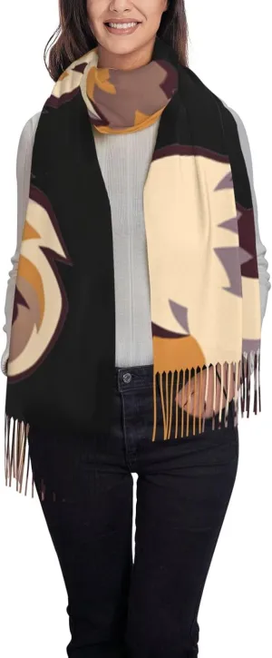 Yellow Sunflowers Exquisite Cashmere Tassel Scarf And Shawl Wraps Lightweight Fashion Scarf Presents For Ladies