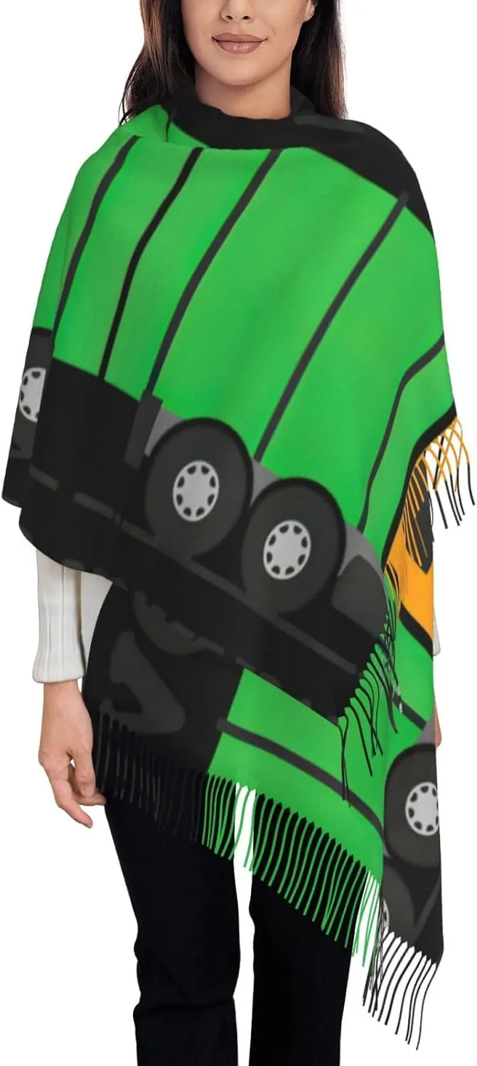 Yellow Sunflowers Exquisite Cashmere Tassel Scarf And Shawl Wraps Lightweight Fashion Scarf Presents For Ladies