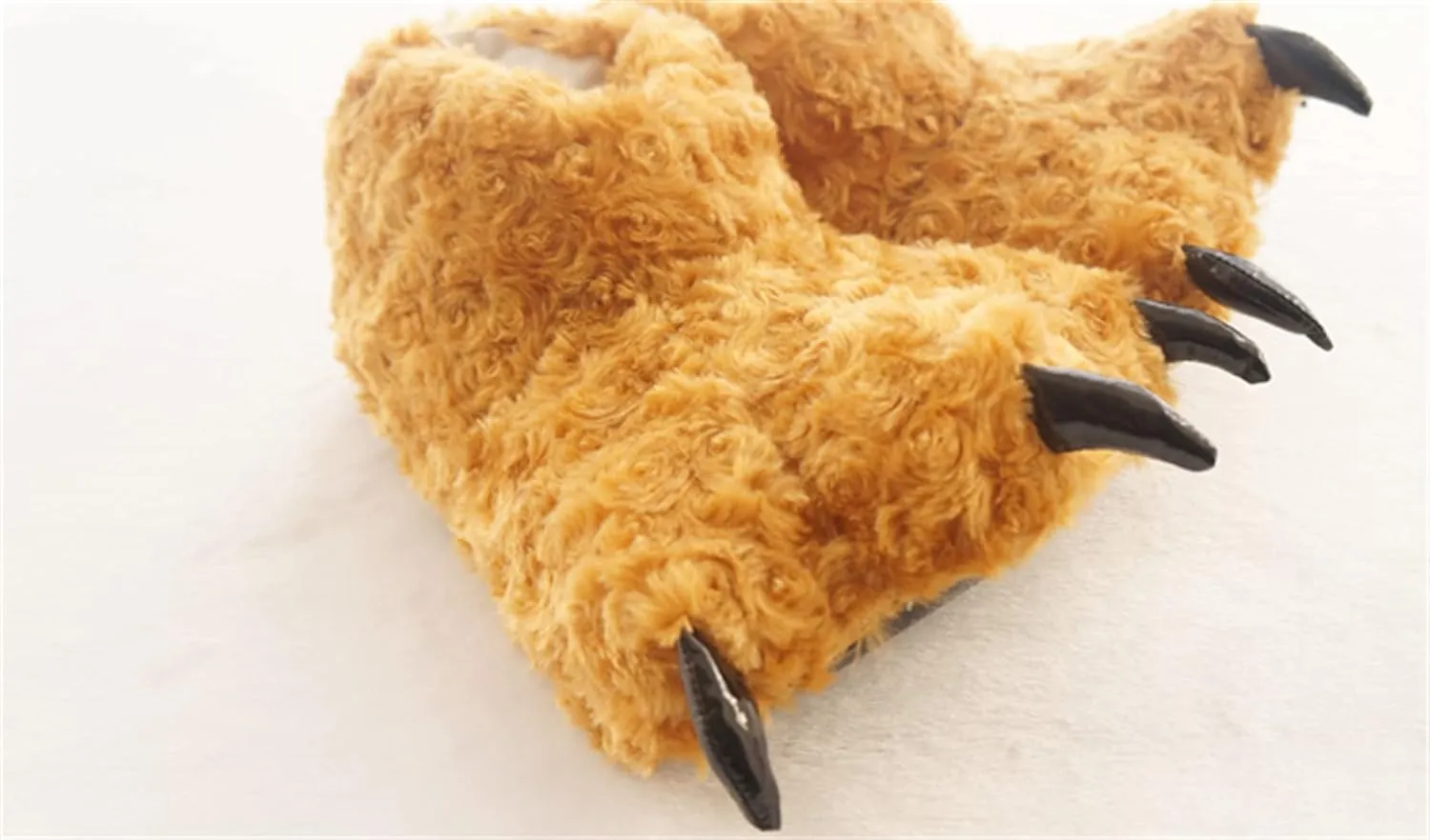 YESBOR Soft Plush Warm House Slippers Animal Costume Claw Halloween Shoes