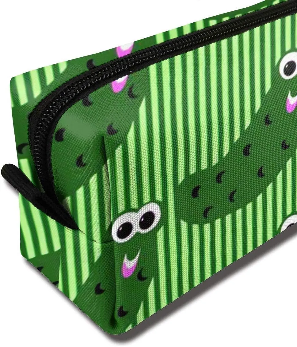 YISHOW Cute Pickles Makeup Bag Adorable Travel Cosmetic Toiletry Organizer Case For Women