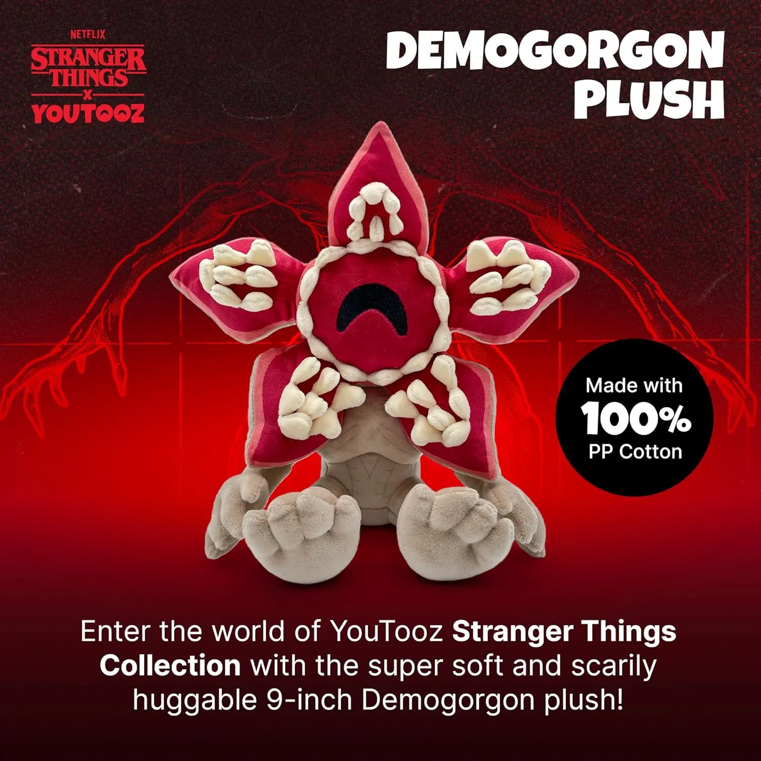 Youtooz Demogorgon Plush 9" inch, Soft and Detailed Demogorgon Stranger Things Plush - Netflix Stranger Things Gifts by Youtooz
