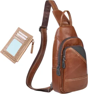 Slant-Carry Faux Leather Crossbody Bags