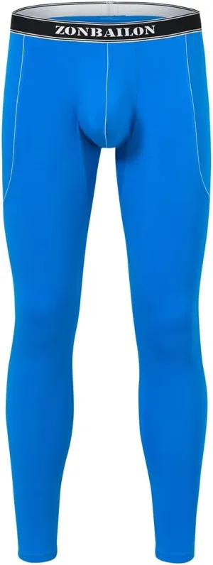 ZONBAILIN Mens Thermal Underwear Bamboo Viscose Long Johns Bottoms Base Layer Pants